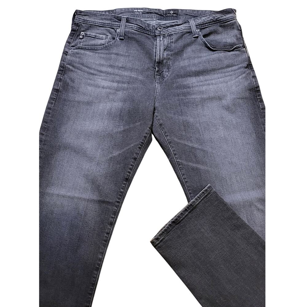 AG Adriano Goldschmied Tellis Modern Slim Ash Stone Grey Denim 38x34 NWT